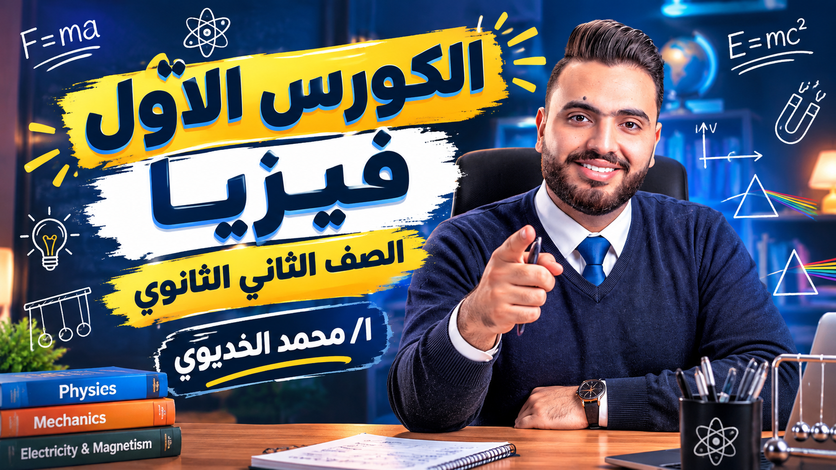 الكورس الاول فيزياء الصف الثاني الثانوي ا/محمد الخديوي