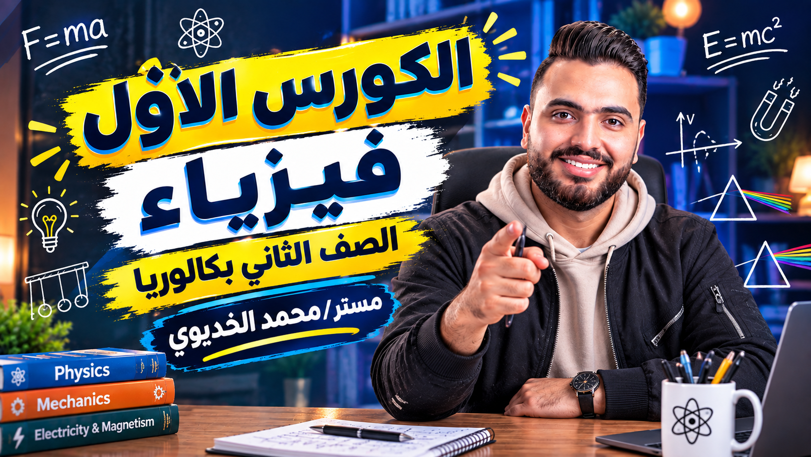 الكورس الاول فيزياء الصف الثاني بكالوريا ا/محمد الخديوي