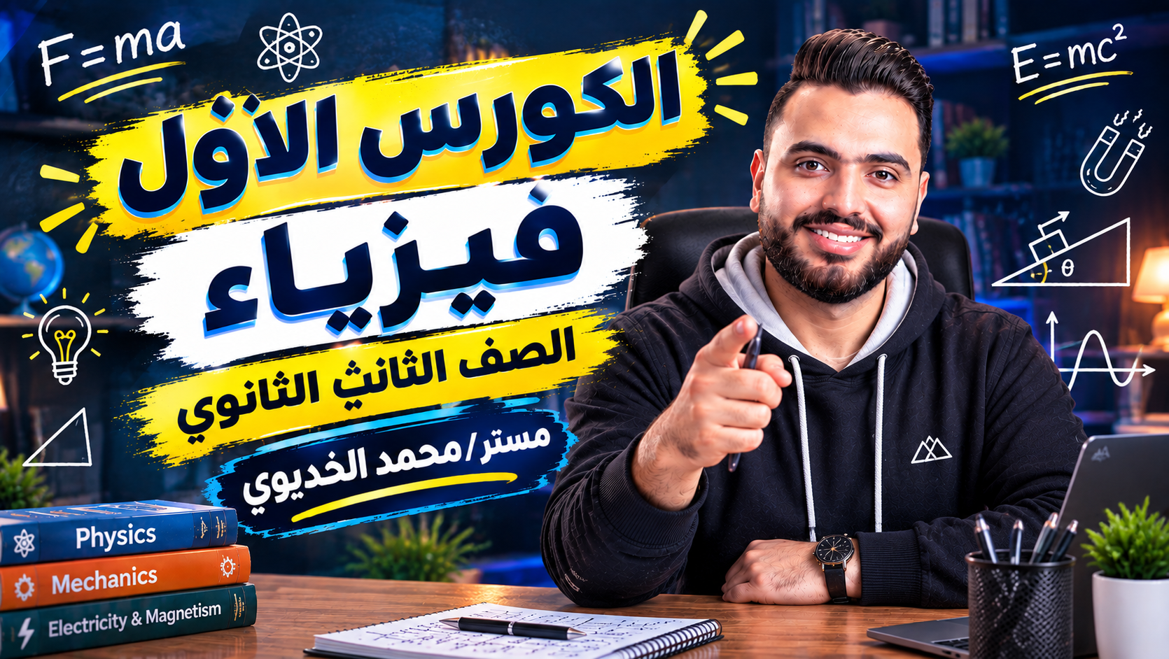 الكورس الاول فيزياء الصف الثالث الثانوي ا/محمد الخديوي