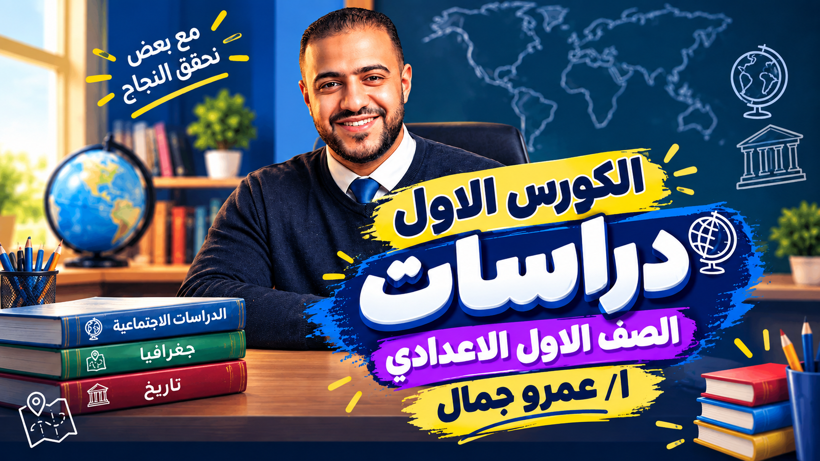 الكورس الاول دراسات الصف الاول الاعدادي ا/عمرو جمال