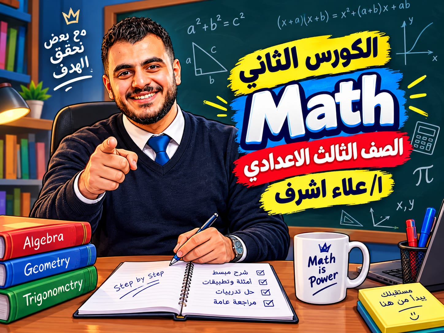 الكورس الثاني الصف الثالث الاعدادي  math ا/علاء اشرف