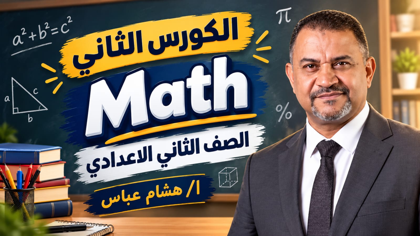 الكورس الثاني الصف الثاني الاعدادي math ا/هشام عباس