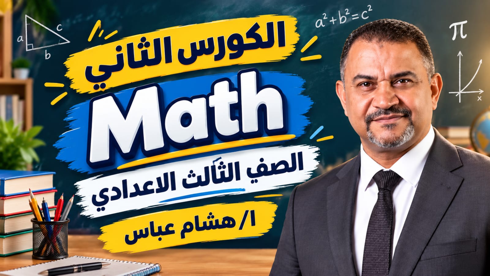 الكورس الثاني الصف الثالث الاعدادي math ا/هشام عباس