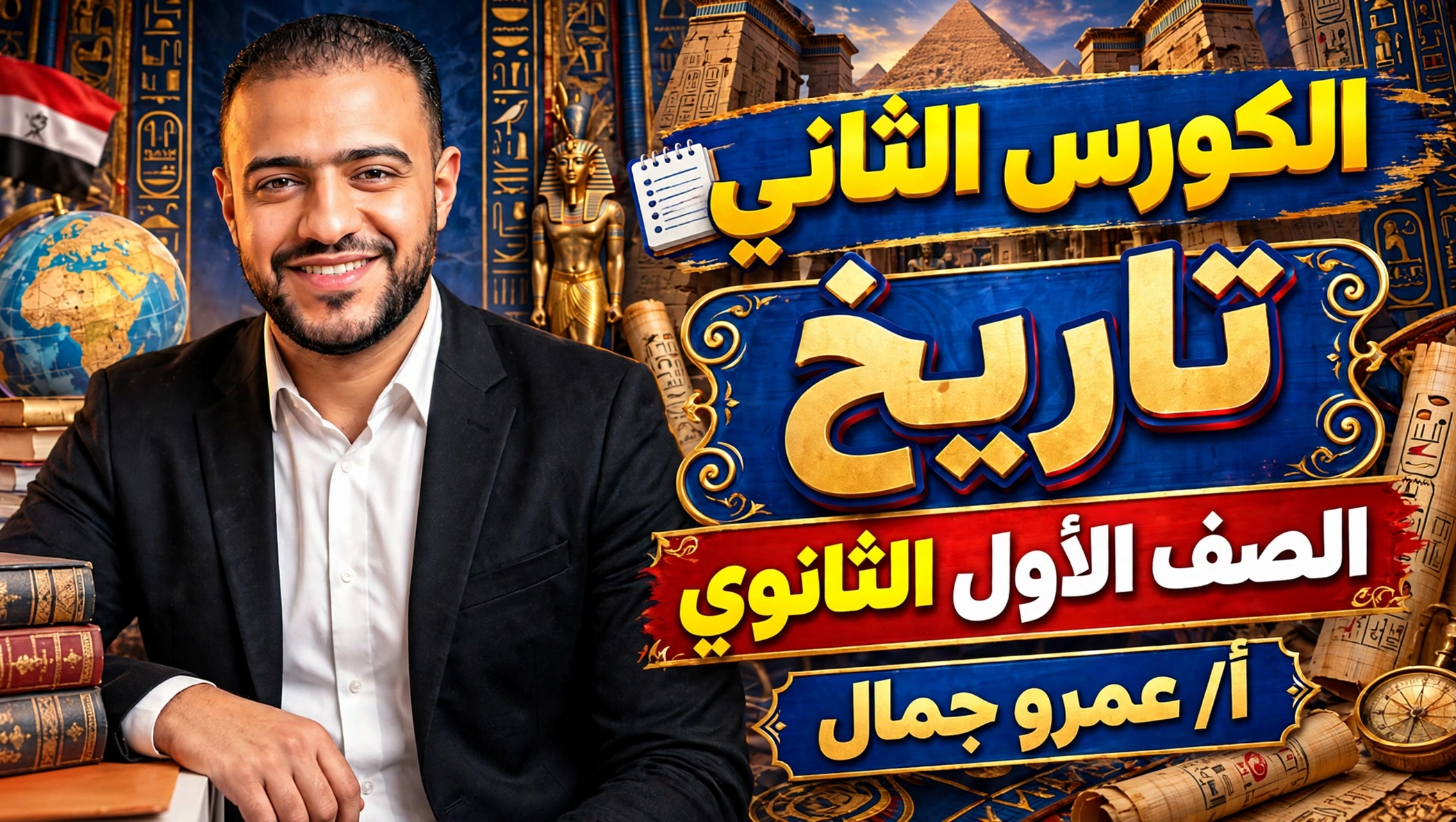 الكورس الثاني الصف الاول الثانوي تاريخ ا/عمرو جمال